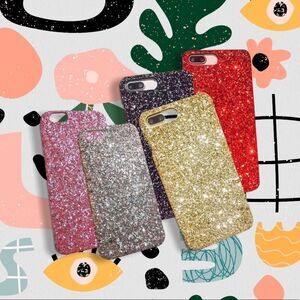 iPhone 10 X Glitter Sparkle Hard Phone Case with Screen Protector 3 Cases for $5
